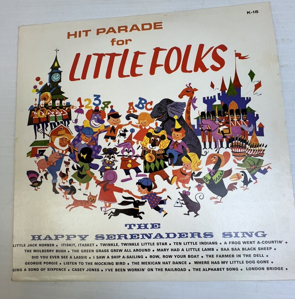 Hit Parade for Little Folks By THe Happy Serenaders Album LP Children's Music